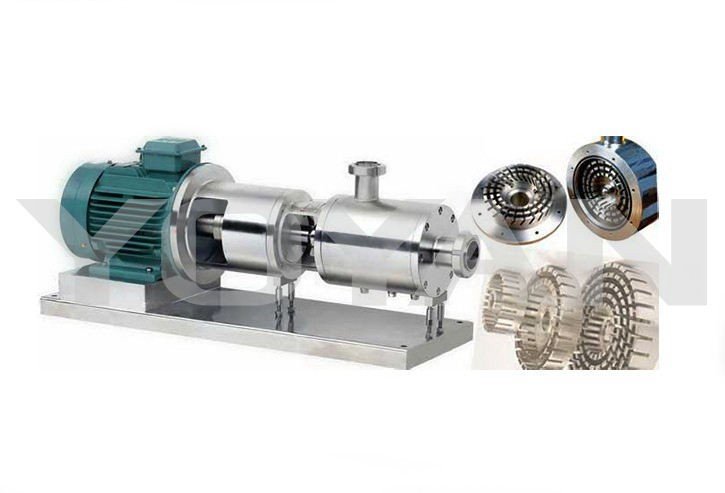 Three-stage inline high-shear emulsifying pump