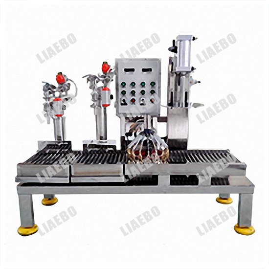Double-head semi-automatic filling machine